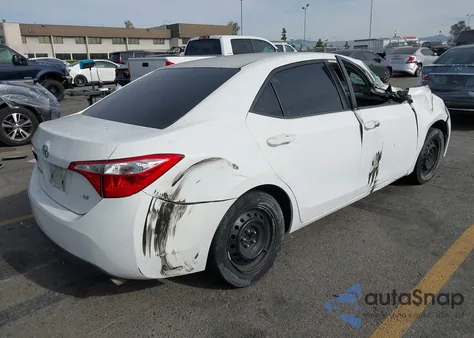 2016 Toyota Corolla Le из США, поврежденный, VIN 5YFBURHE2GP524476